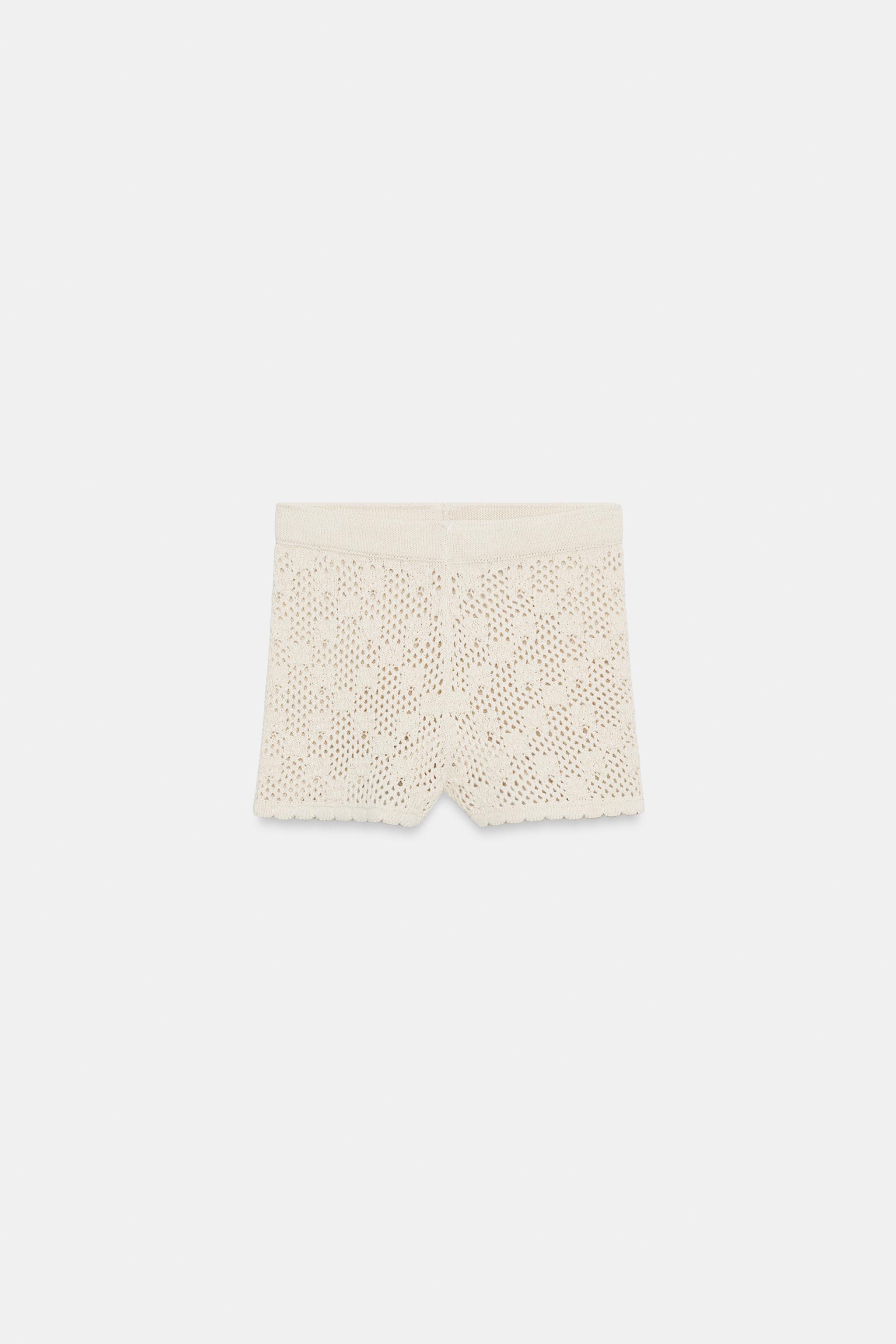 POINTELLE KNIT SHORTS